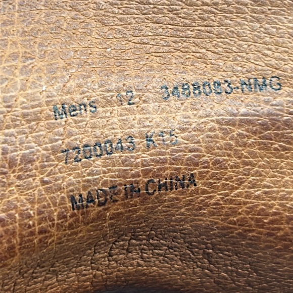 FRYE JOEL BROGUE CHUKKA BOOT MENS SIZE 12 ANKLE NUTMEG TAN BROWN LEATHER BOOT - Picture 10 of 12